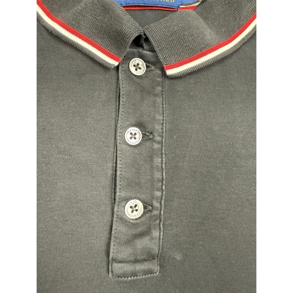 Polo Ralph Lauren‎ Polo Shirt Mens XL Black Red White Tipped Collar Classic Fit
